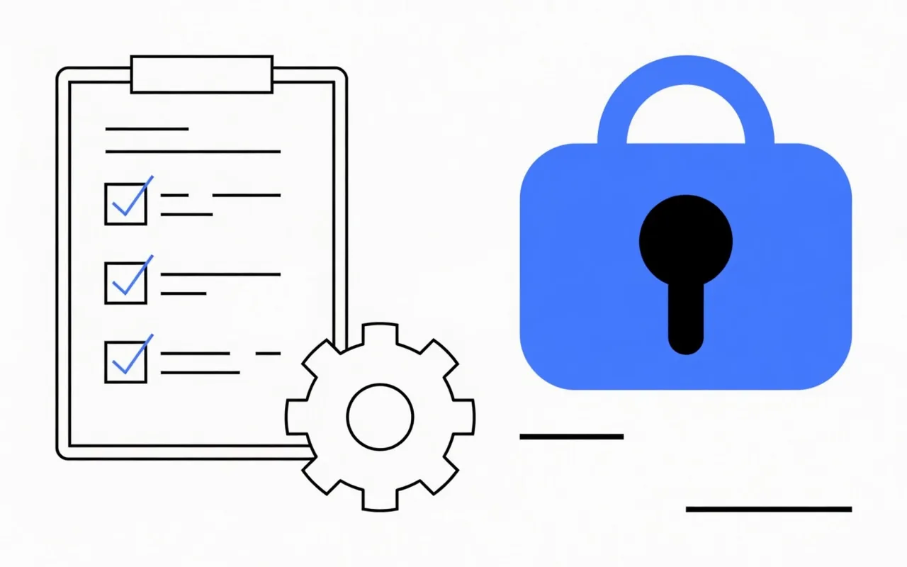 Cybersecurity workstation showing browser verification and clipboard risk concepts